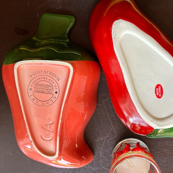 Chili Pepper serving/dip dishes & 🌶️ stainless steel cooling rack. - Picture 13 of 17